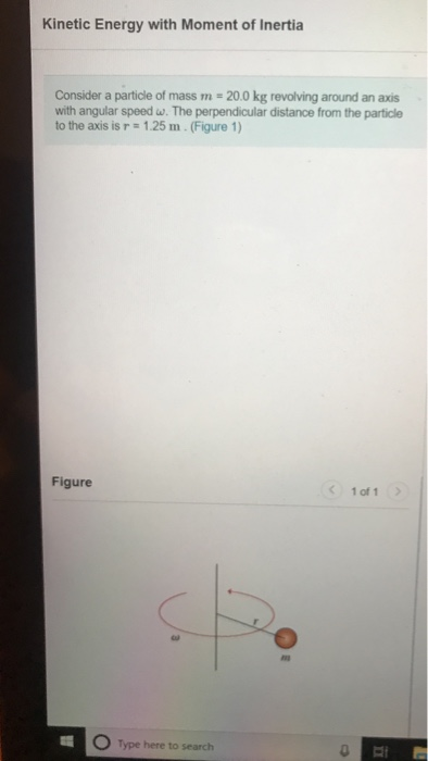 Solved Kinetic Energy with Moment of Inertia Consider a | Chegg.com