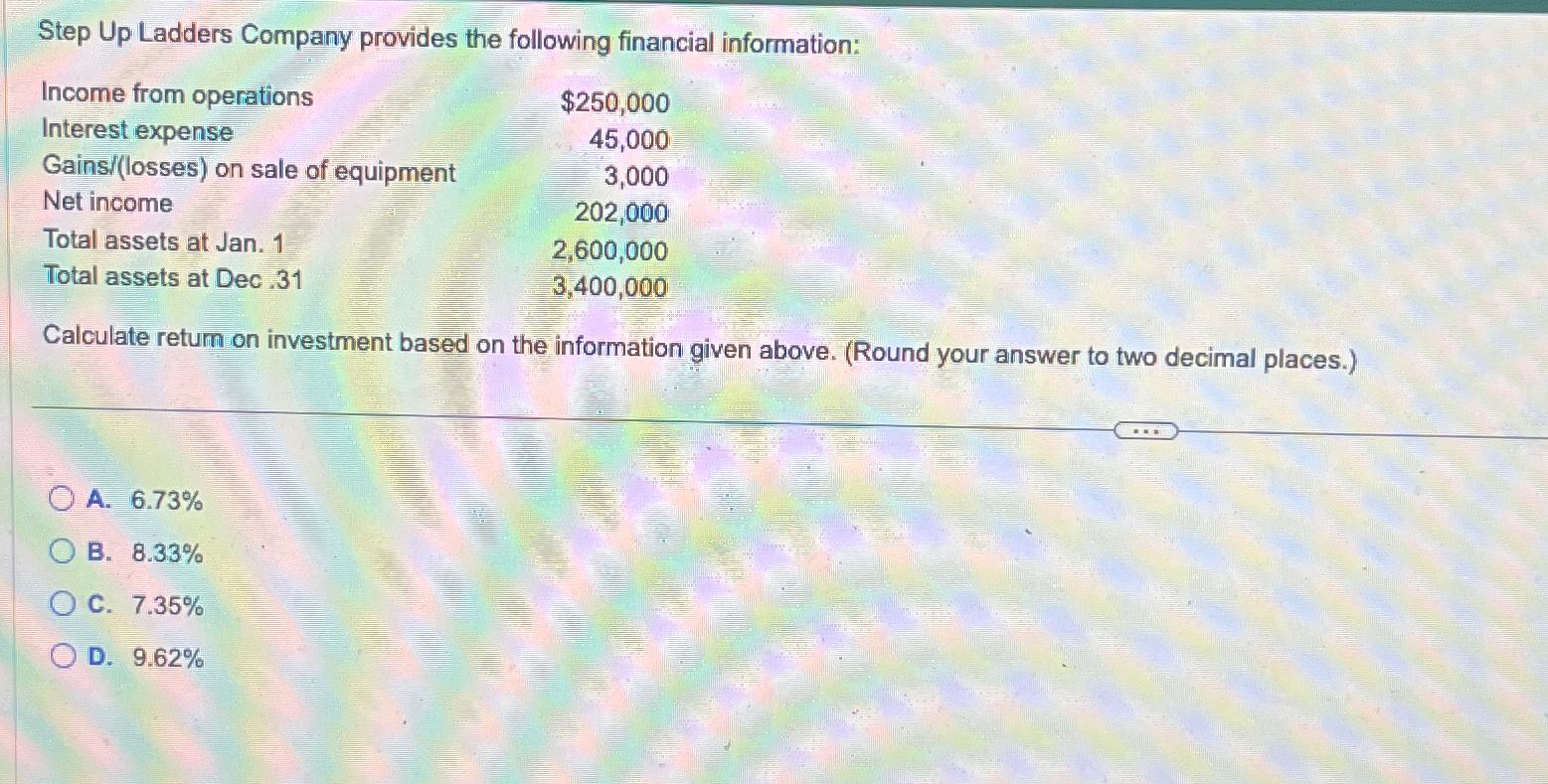 Solved Step Up Ladders Company provides the following