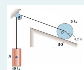 Solved While the rope (cable) is taut, the system is | Chegg.com