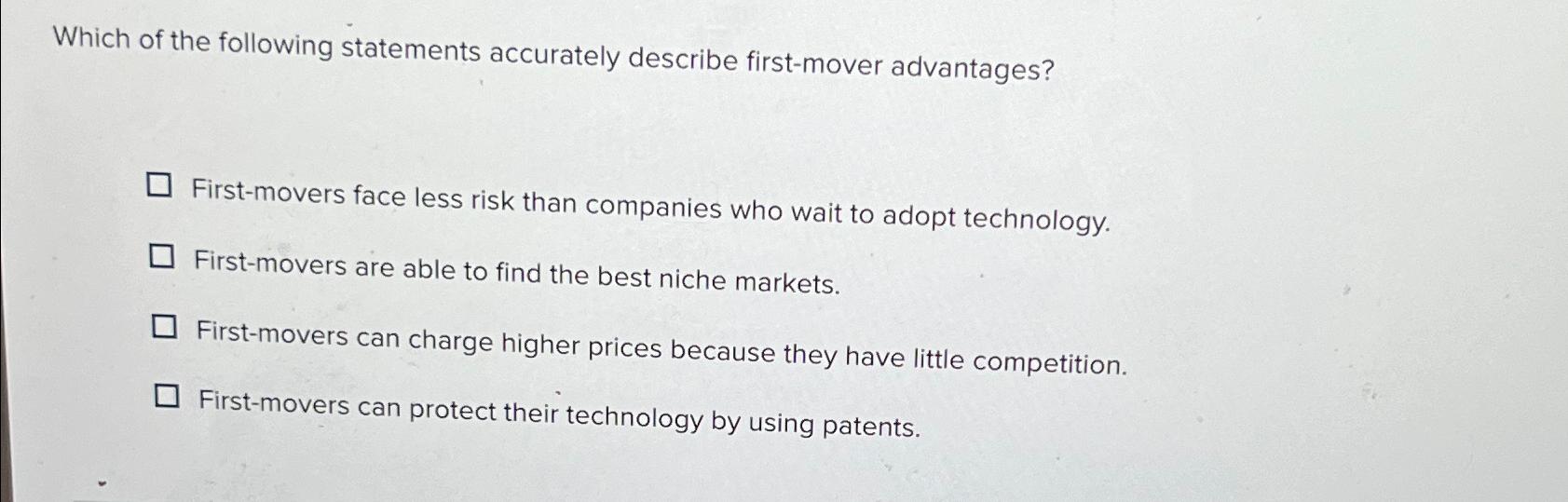 Solved Which of the following statements accurately describe | Chegg.com