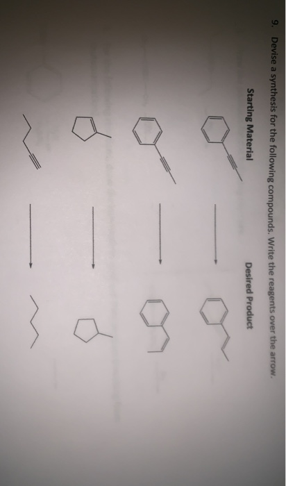 Solved 9. Devise A Synthesis For The Following Compounds. | Chegg.com