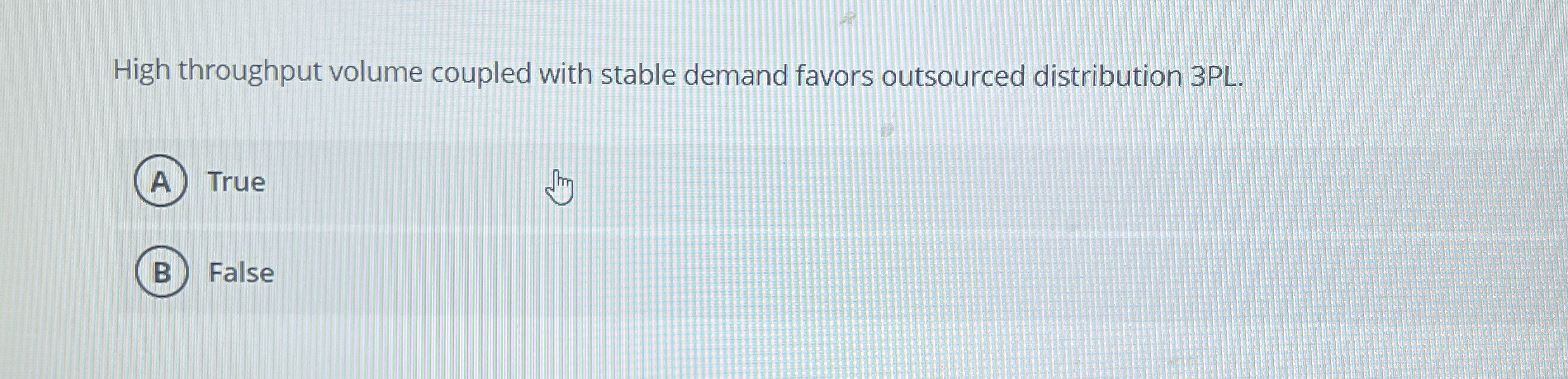 Solved High throughput volume coupled with stable demand