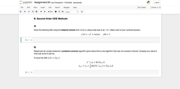 Solved I need this done in code for jupyter notebook, I cant | Chegg.com