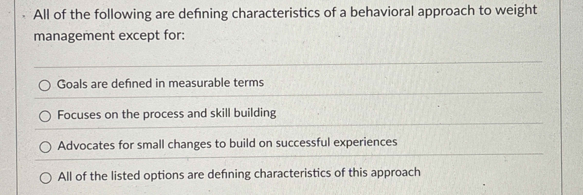 Solved All of the following are defining characteristics of | Chegg.com