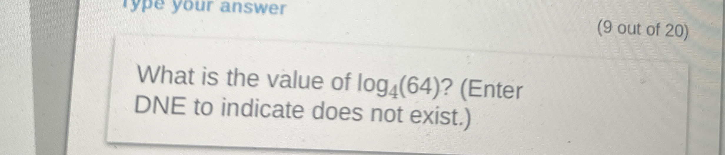Solved (9 ﻿out of 20 )What is the value of | Chegg.com