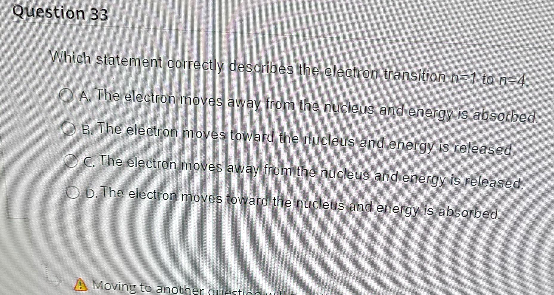 Solved Question 33 Which statement correctly describes the | Chegg.com