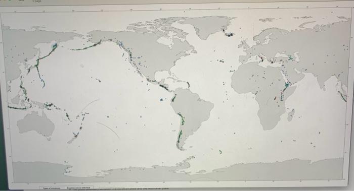Solved PLATE BOUNDARY MAP Based on the data in the | Chegg.com