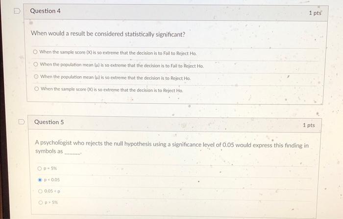 Solved When Would A Result Be Considered Statistically | Chegg.com