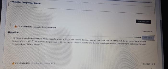 Solved Question Completion Status: Click Submit to complete | Chegg.com
