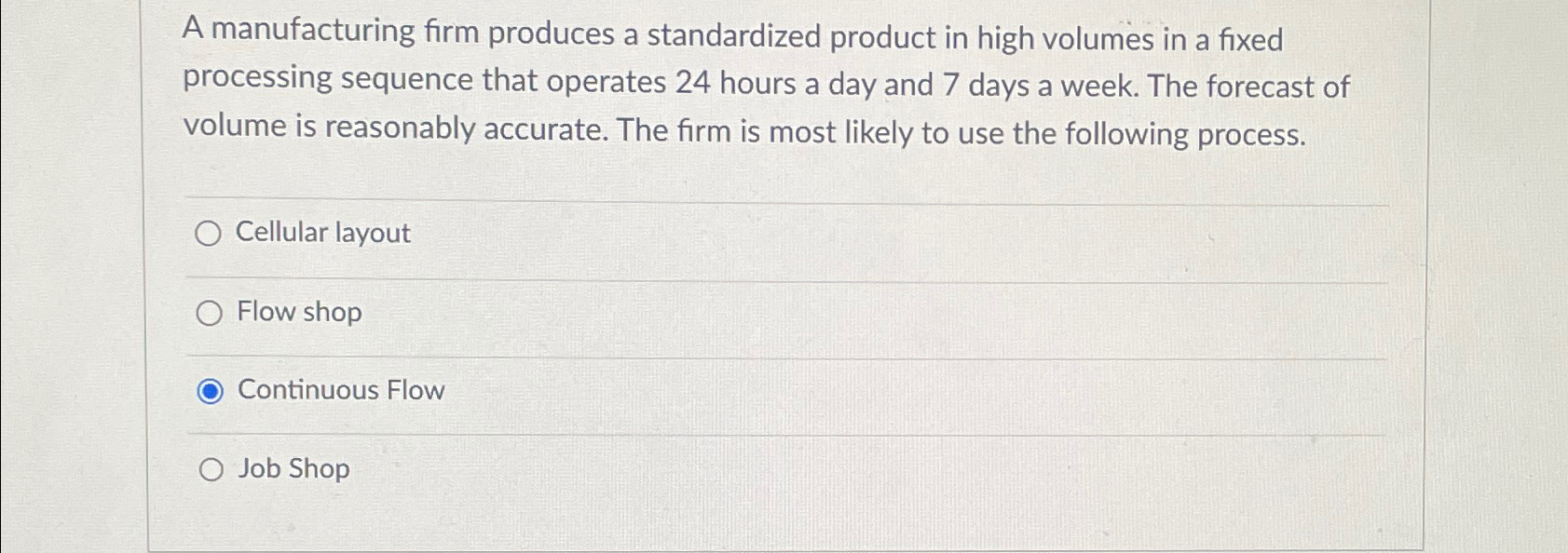 Solved A manufacturing firm produces a standardized product | Chegg.com