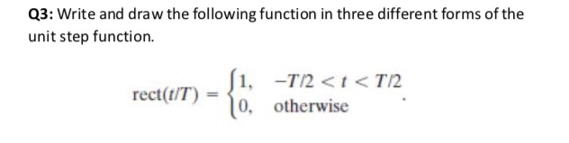 Solved Q3: Write and draw the following function in three | Chegg.com