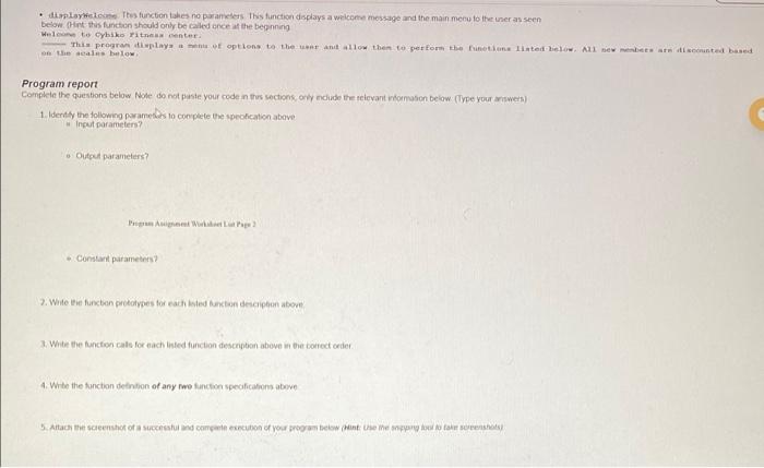 Programming Assignment2 Problem specification: | Chegg.com