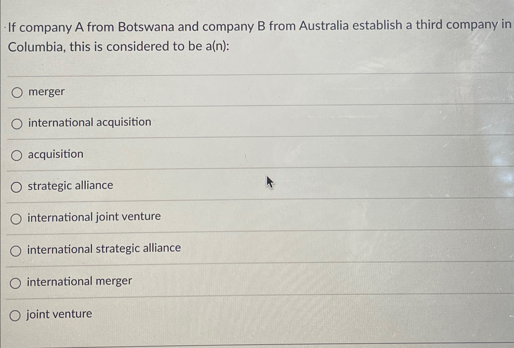 Solved If Company A From BotIf Company A From Botswana And | Chegg.com