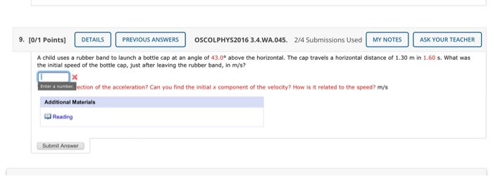 Solved 3 1 Points Details Oscolphys2016 3 3 Wa 014 0 4