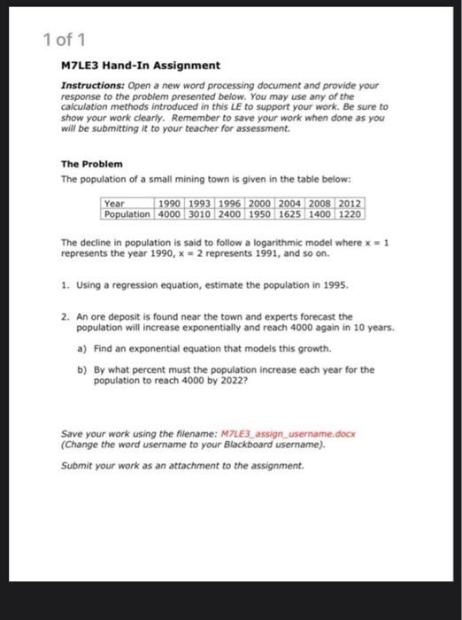 Solved Instructions: Open a new word processing document and | Chegg.com