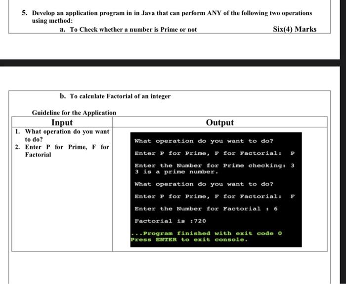 Solved 5. Develop an application program in in Java that can | Chegg.com