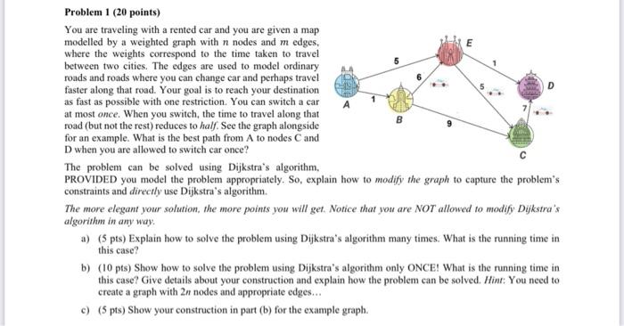Solved *algorithm material* You are traveling with a rented | Chegg.com