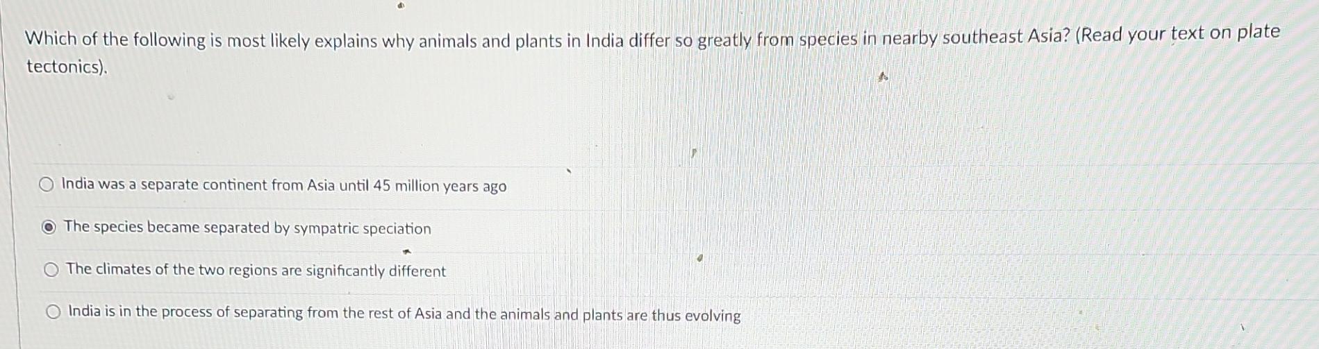 Solved Which of the following is most likely explains why