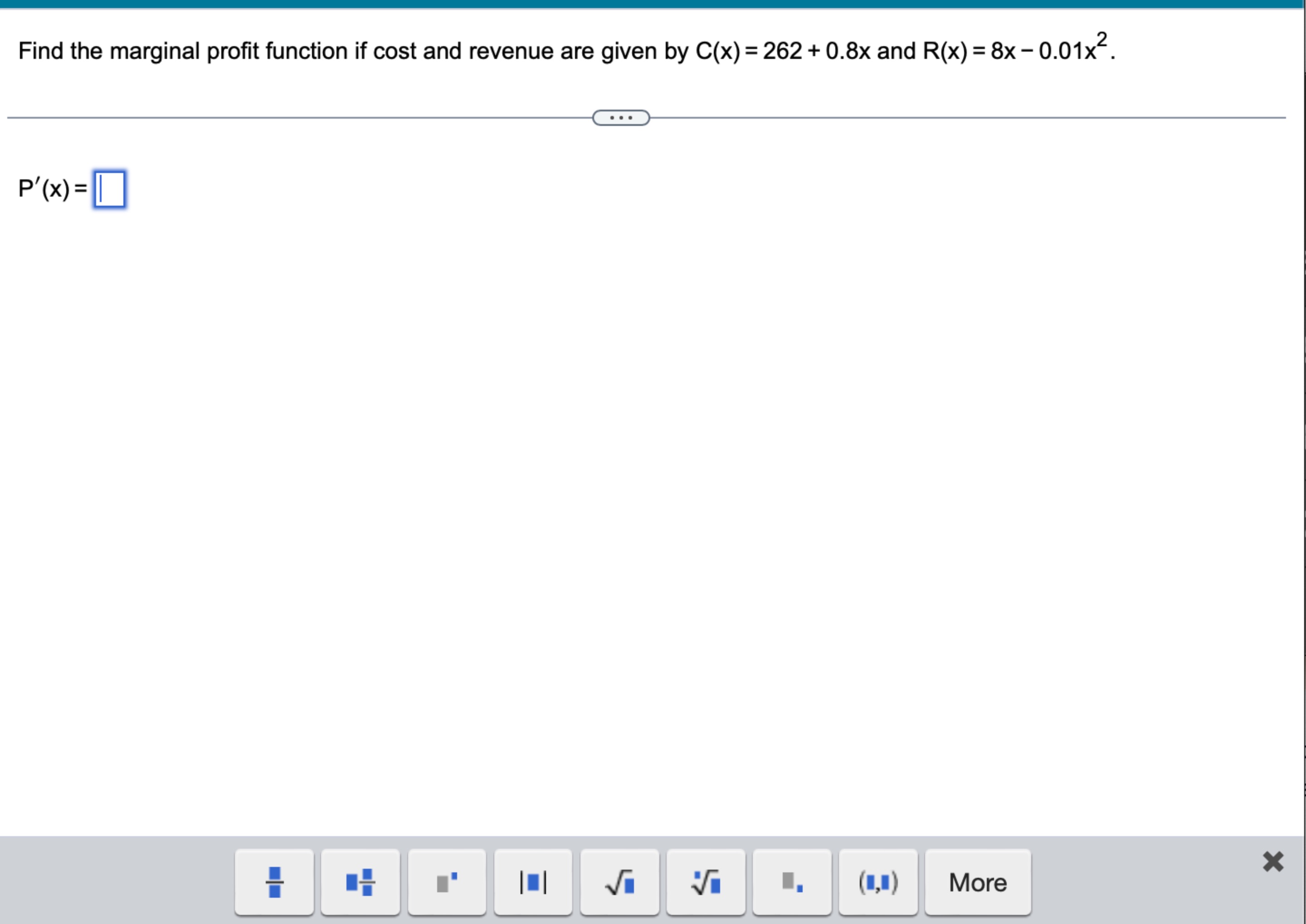 Solved Find the marginal profit function if cost and revenue | Chegg.com