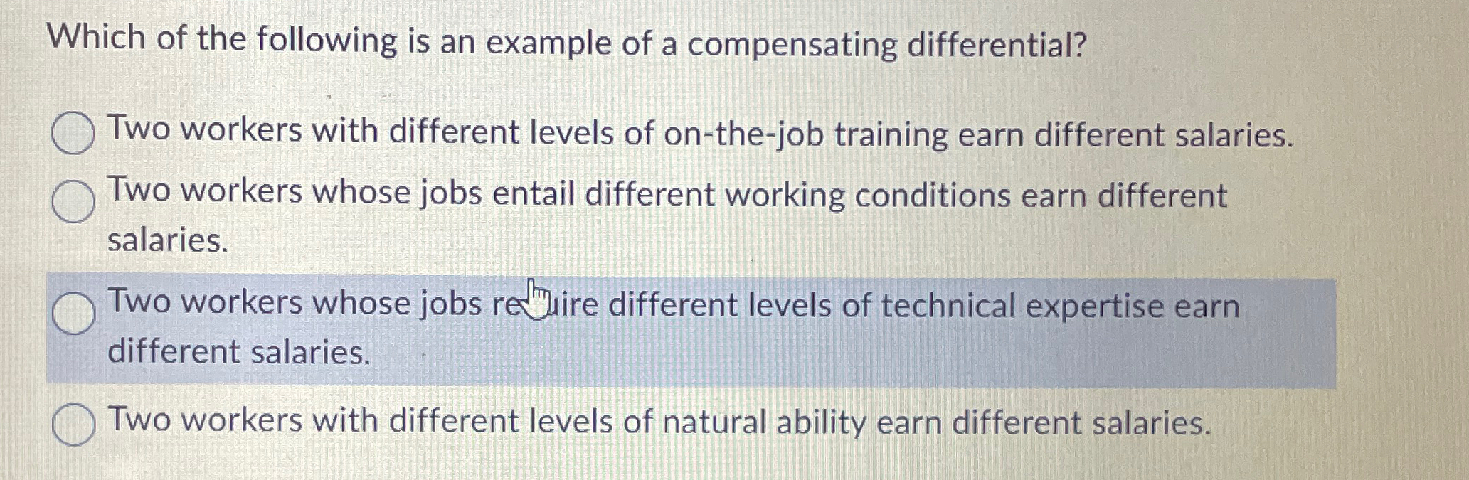 Solved Which of the following is an example of a | Chegg.com