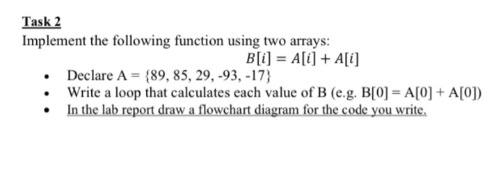 Solved Task 2 Implement the following function using two | Chegg.com