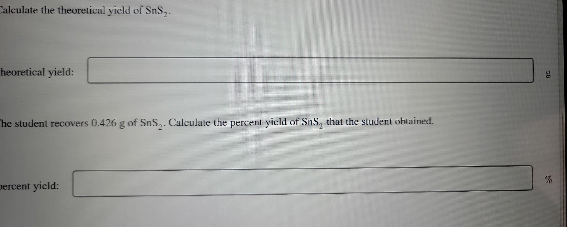 Solved Tin(IV) sulfide, SnS2, a yellow pigment, can be