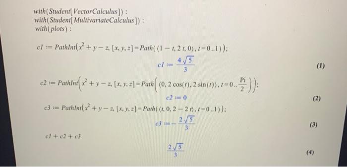 Solved 6. Let C Be The Path That From (1,0,0) To (0,2,0) | Chegg.com