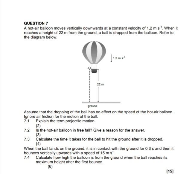 Hot Air Balloon Physics