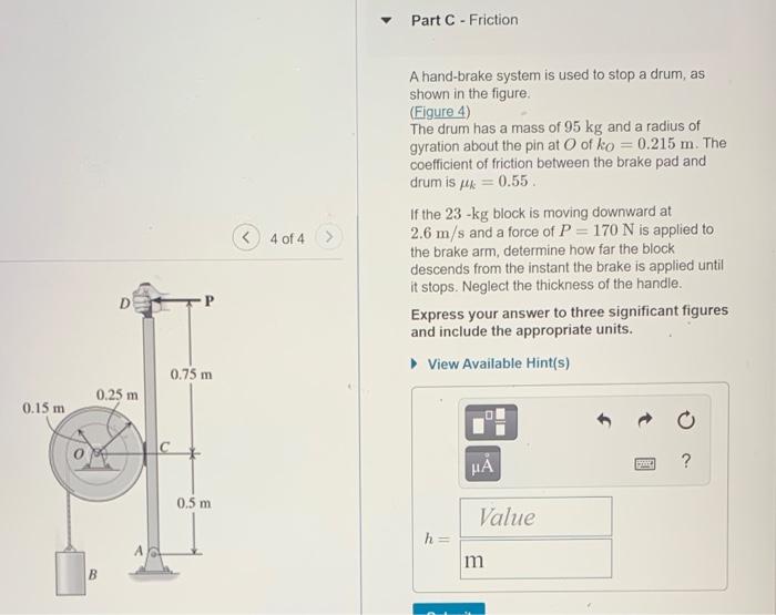 Solved Learning Goal To Use The Principle Of Work And Energy | Chegg.com