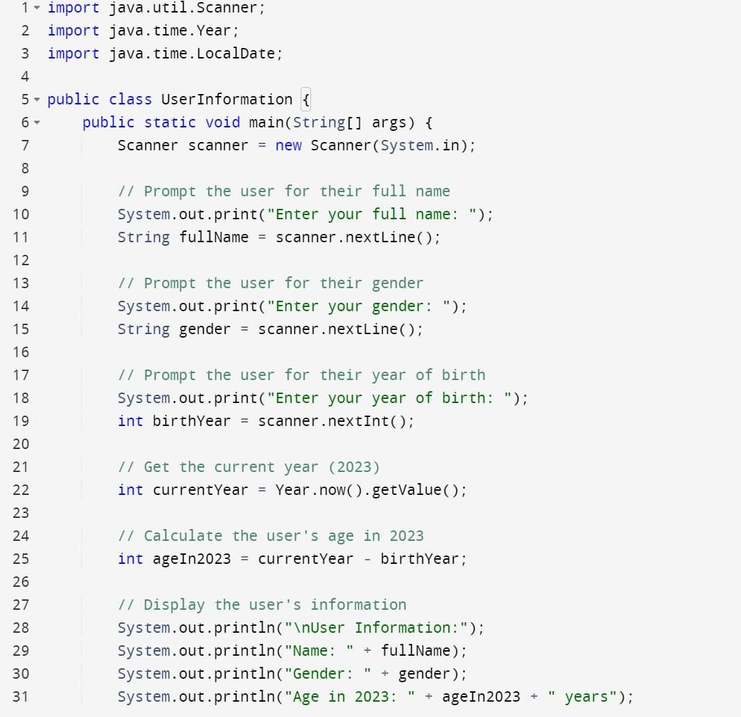 Solved mport java.util.Scanner; mport java.time.Year; mport