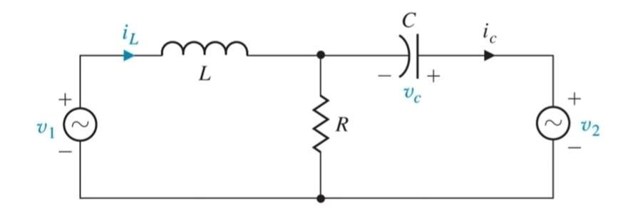 Solved The RLC network show in Figure. Define the state | Chegg.com