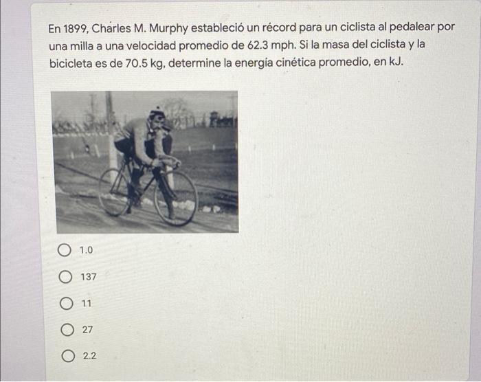 Velocidad promedio discount de una bicicleta