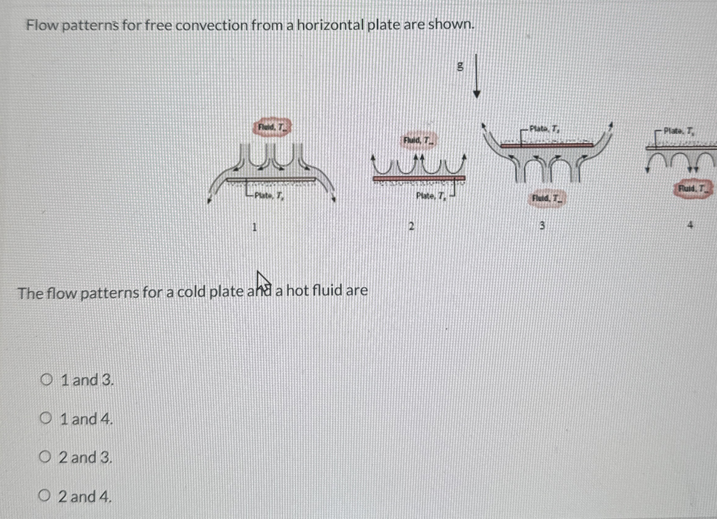 Solved Flow patterns for free convection from a horizontal | Chegg.com