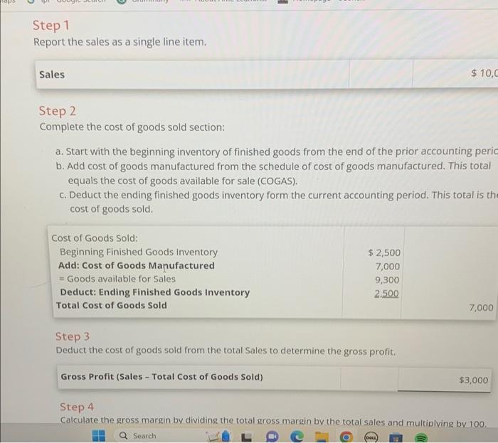 Solved Step 1 Report the sales as a single line item. Sales | Chegg.com