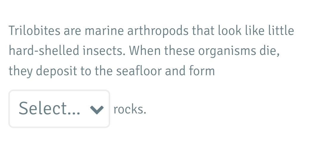 Solved Trilobites are marine arthropods that look like | Chegg.com