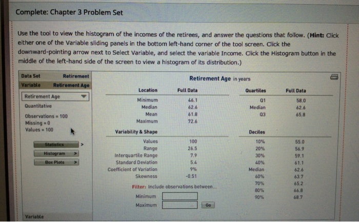 Solved Complete: Chapter 3 Problem Set of the distribution | Chegg.com
