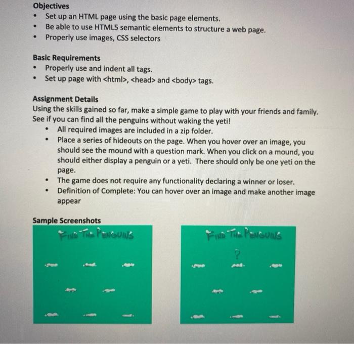Solved please do this in HTML&CSS (Do not include any | Chegg.com