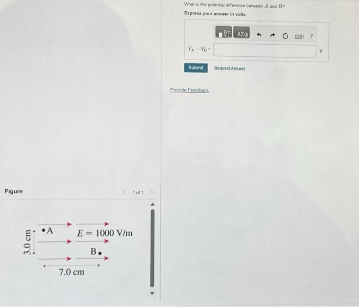 Solved What is the potential difference between A and B ? | Chegg.com