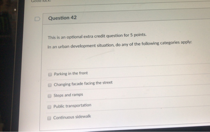 Solved Question 42 This is an optional extra credit question | Chegg.com