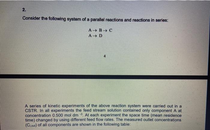 Solved 2. Consider the following system of a parallel | Chegg.com