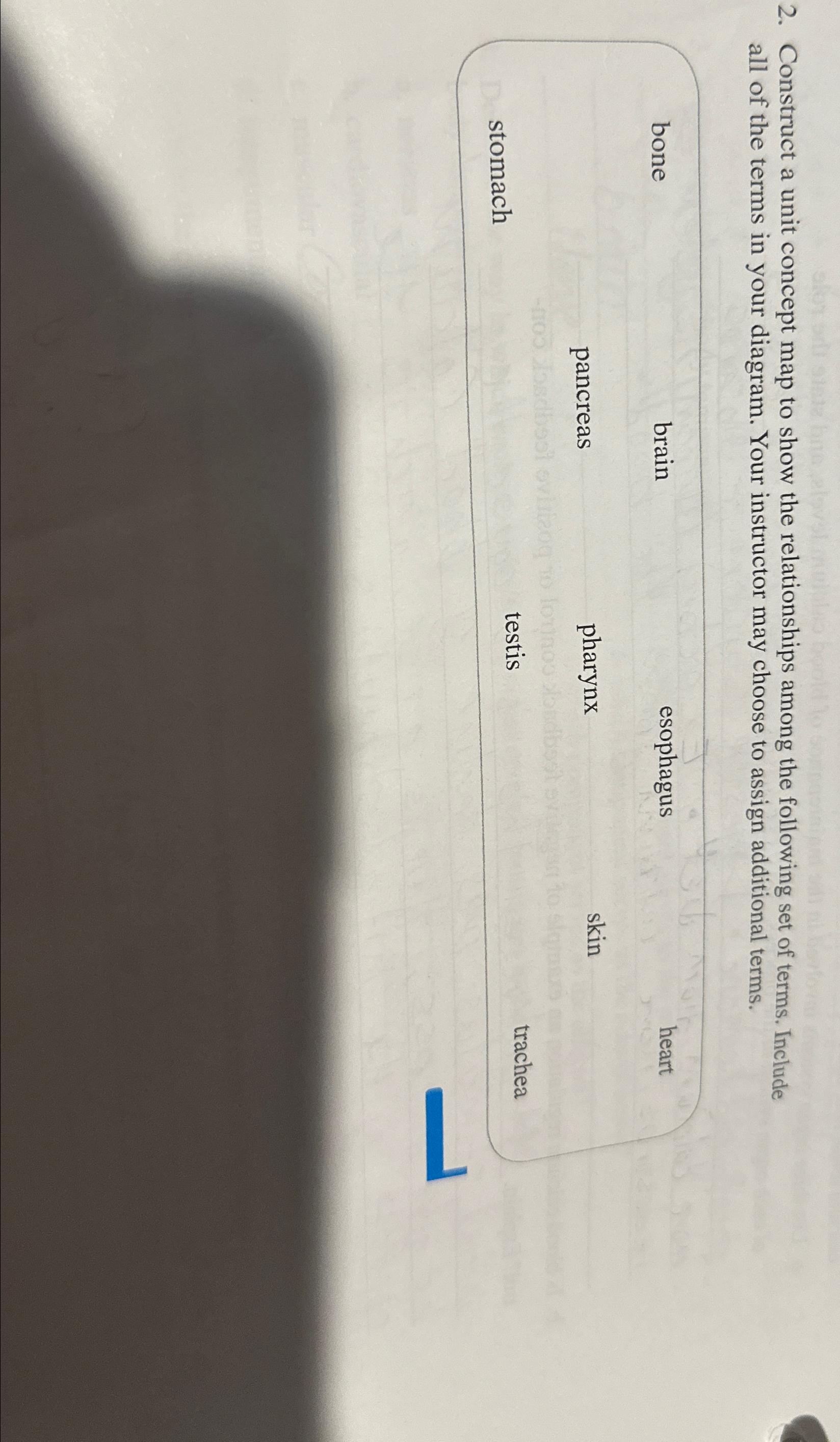 Solved Construct a unit concept map to show the | Chegg.com