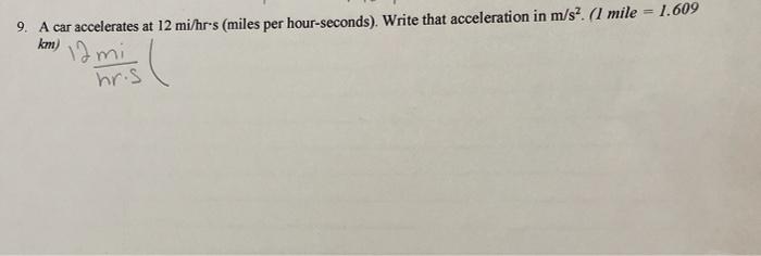 12 miles per outlet hour in km