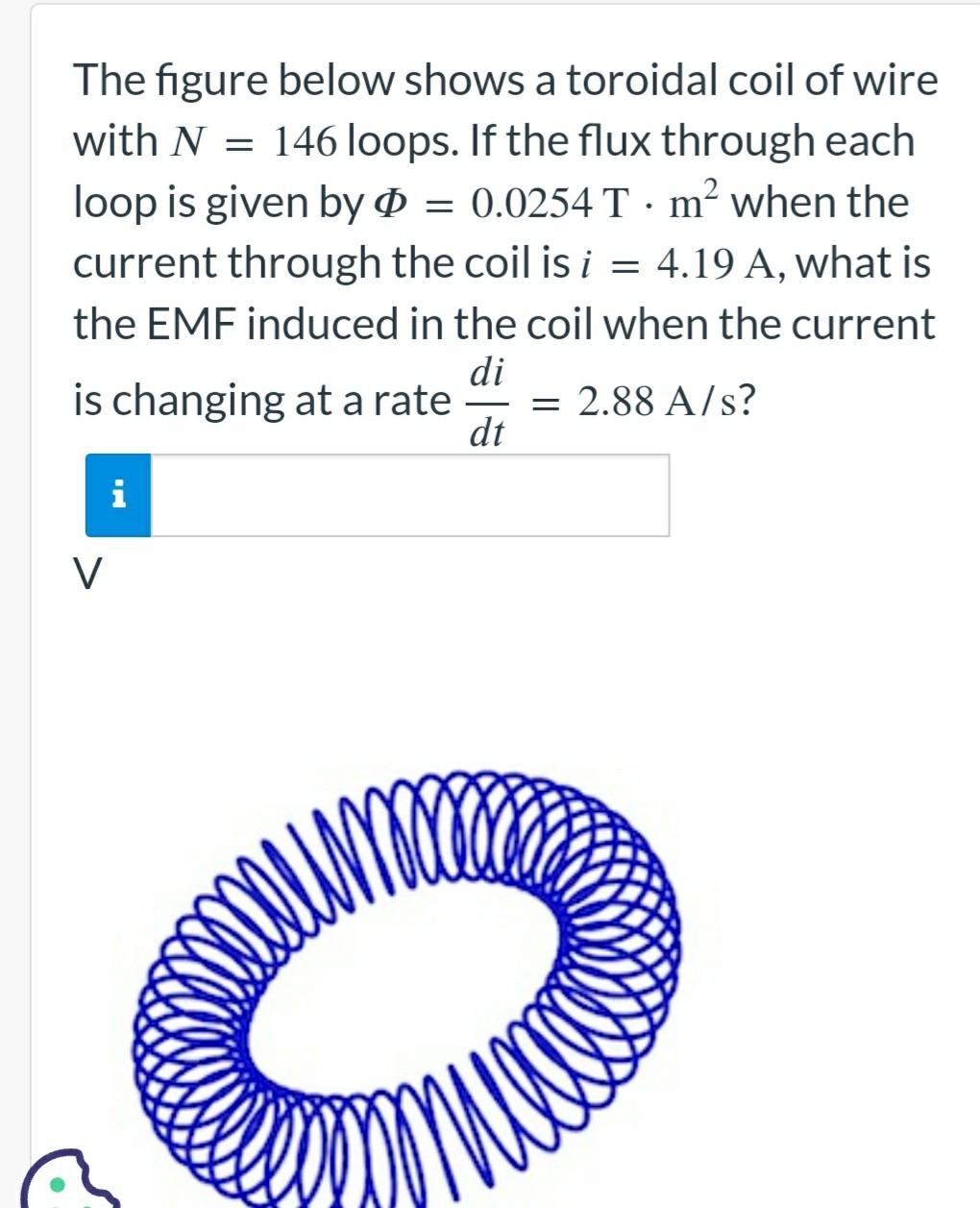 Solved The Figure Below Shows A Toroidal Coil Of Wire With 6148