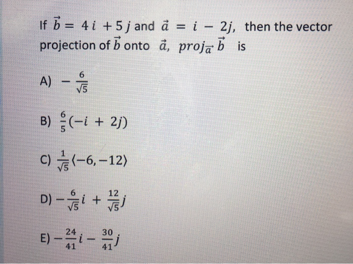Solved If U 4 I 5 J And A I 2j Then The Vector P Chegg Com