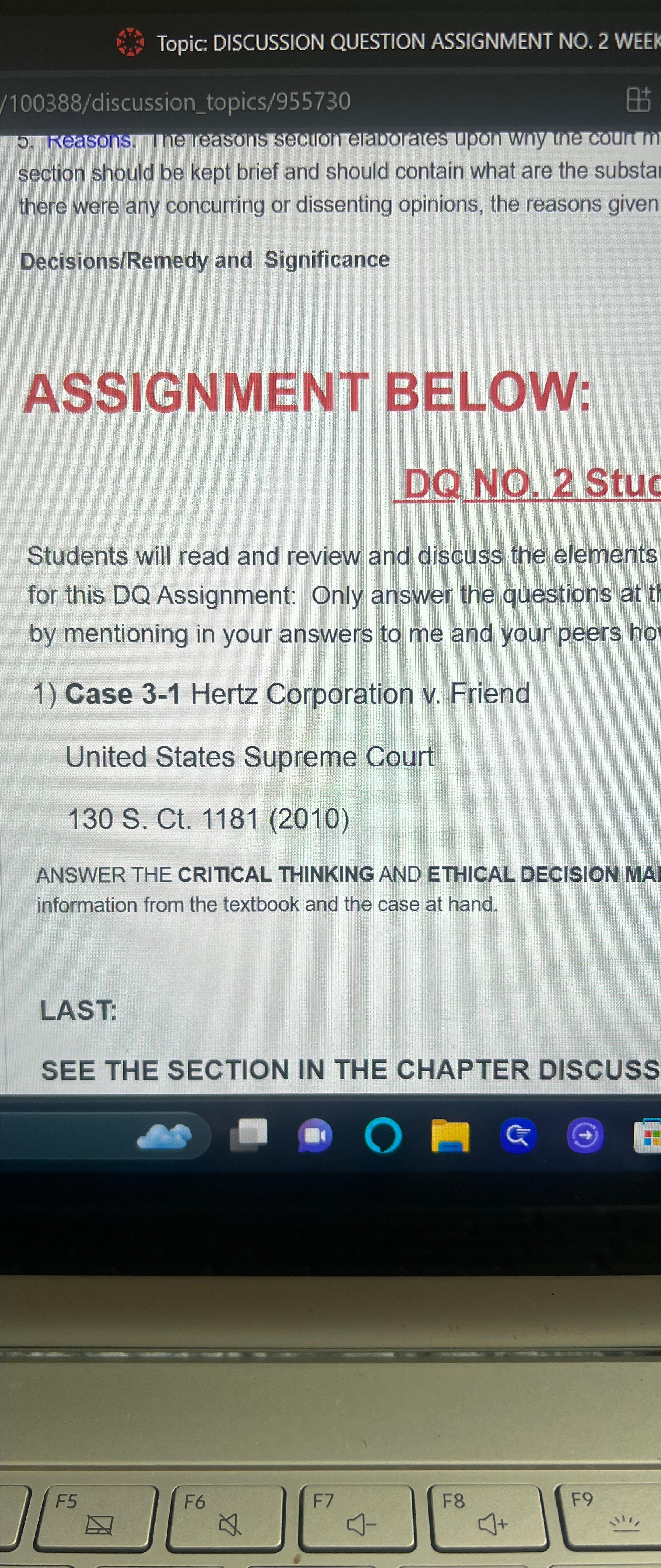 Solved Topic: DISCUSSION QUESTION ASSIGNMENT NO. 2 | Chegg.com