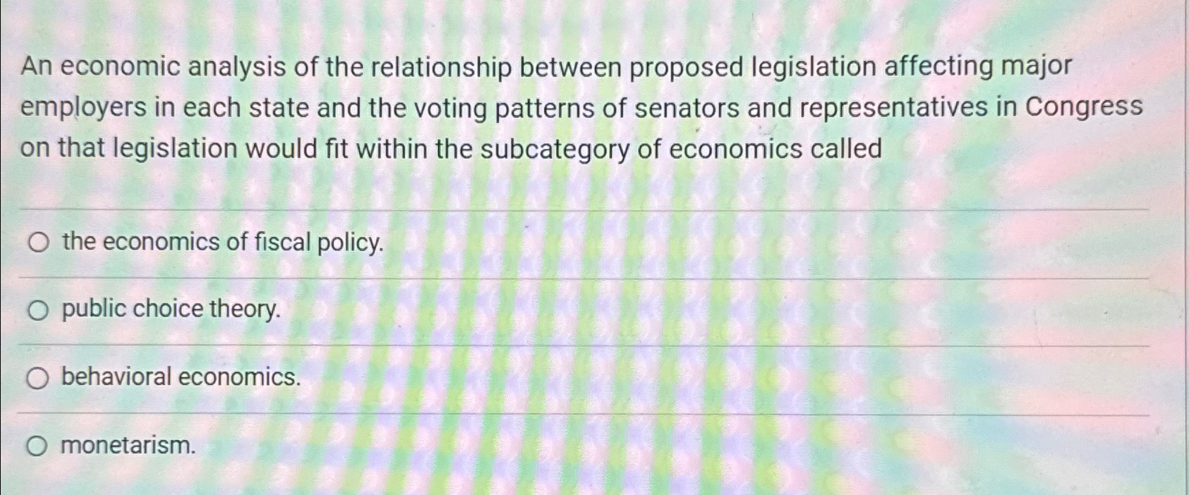 Solved An economic analysis of the relationship between | Chegg.com