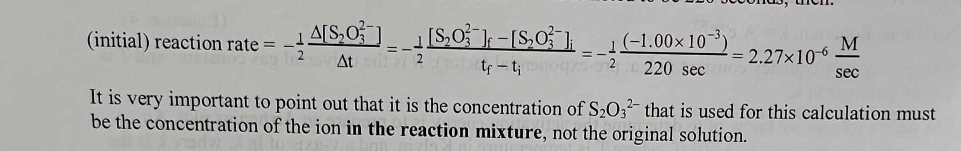 Experiment 4: Kinetics Of An Iodine Clock | Chegg.com