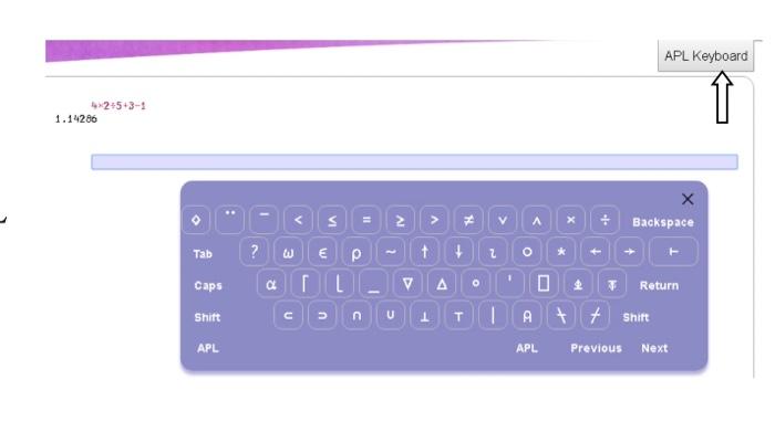 APL Keyboard 1 2543-1 1.14286 х * Backspace Tab Caps | Chegg.com