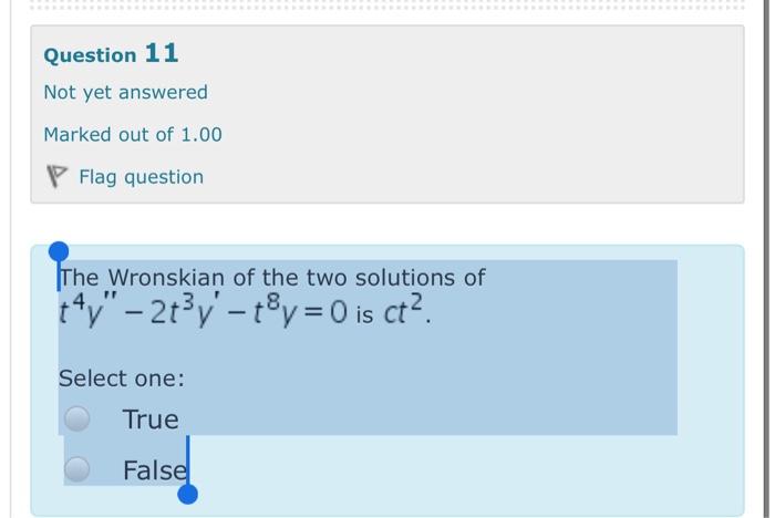 Solved Question 8 Not yet answered Marked out of 1.50 P Flag | Chegg.com
