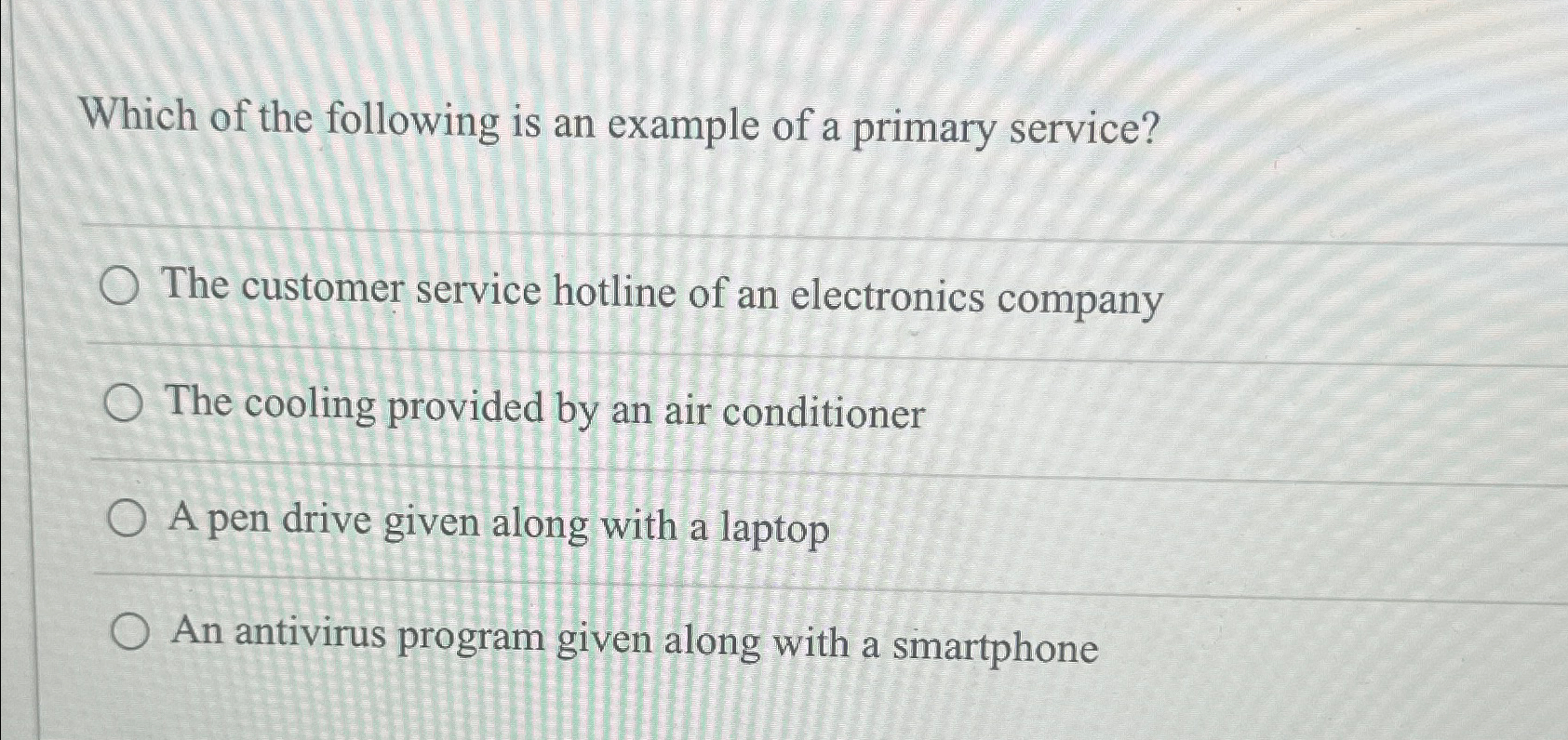 Solved Which of the following is an example of a primary | Chegg.com